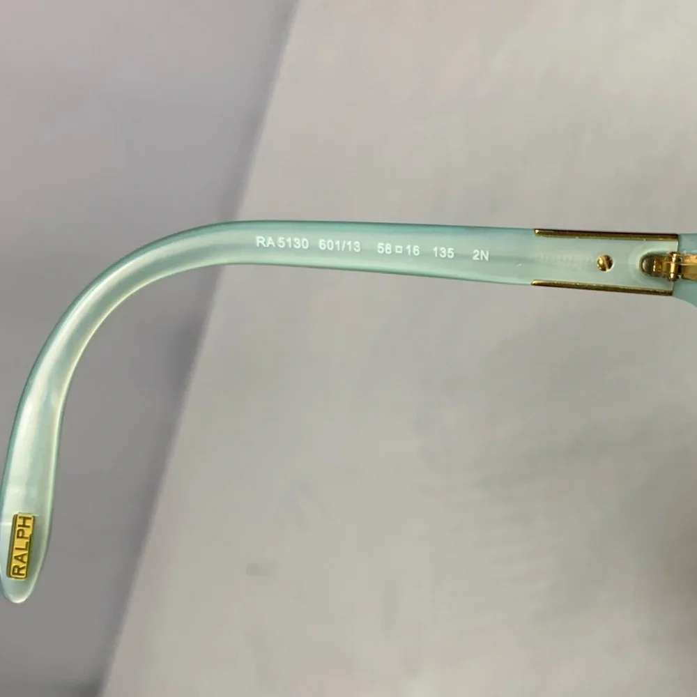 RALPH by Ralph Lauren Sunglasses Tortoise Turquoise Frames & Carrying Case Only